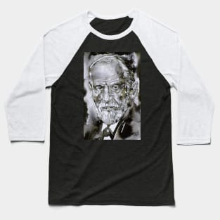 SIGMUND FREUD - watercolor portrait.3 Baseball T-Shirt